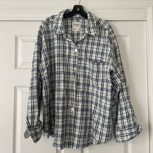 XL A&F Woven Plaid Shirt